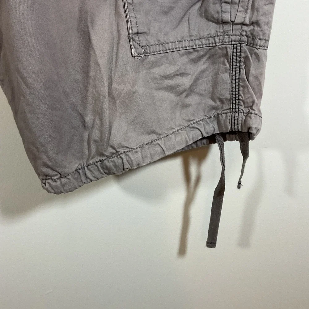Sean John Men 38 Baggy Cargo Shorts Gray Relaxed Y2K Streetwear Hip Hop Utility